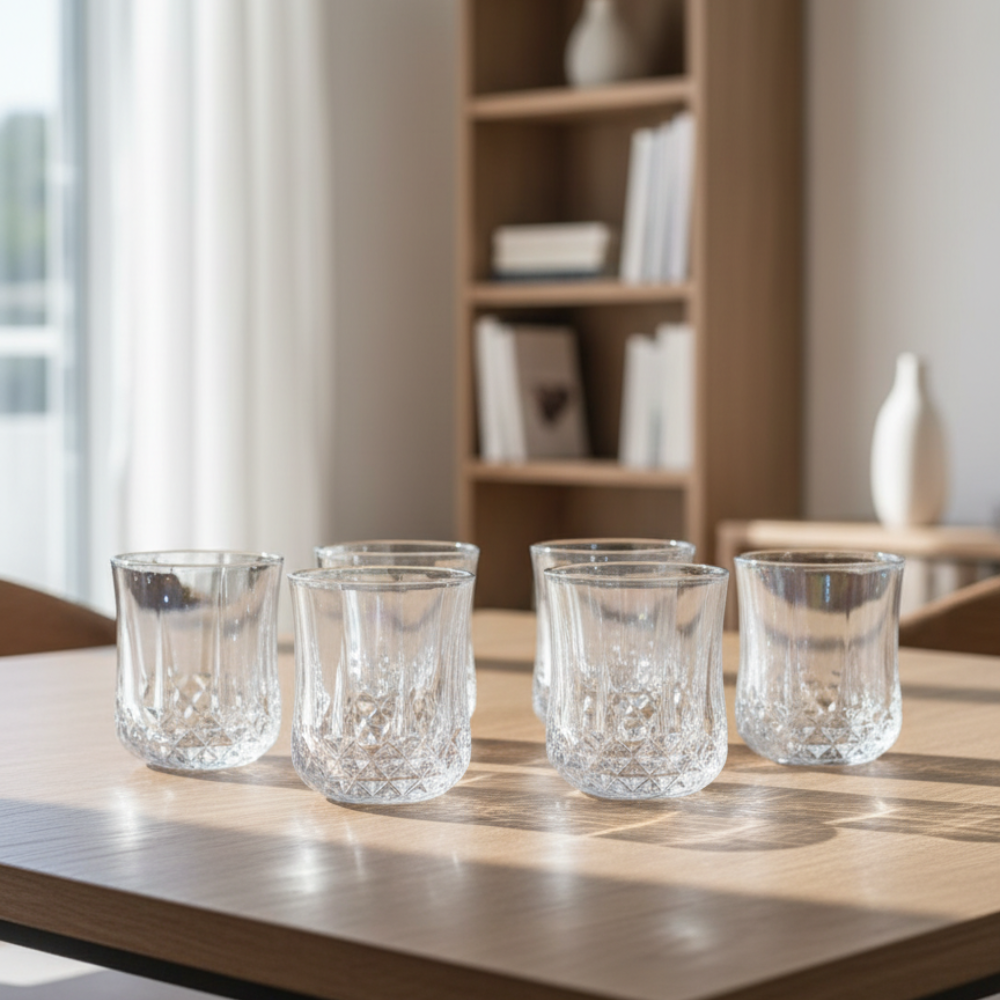 Set x 6 vasos corto Stylo Tornasol por mayor - Bazar Mayorista