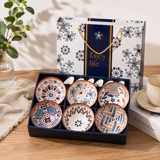 Set x6 Cuencos de Porcelana Colors