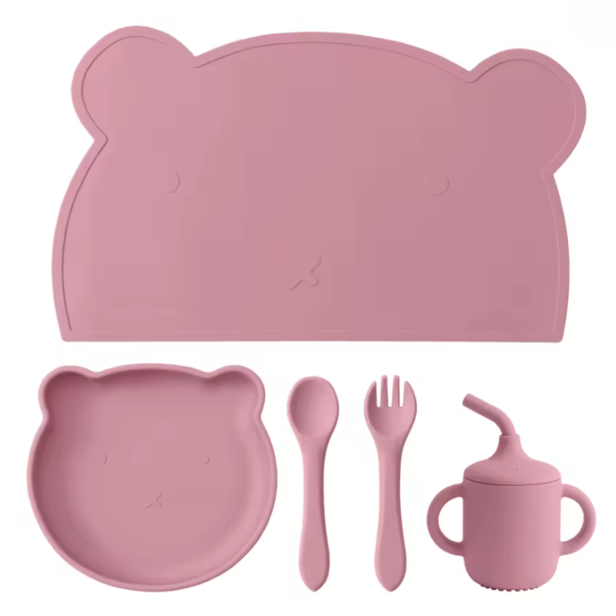 Set Infantil de Silicona x5 por mayor - Bazar Mayorista