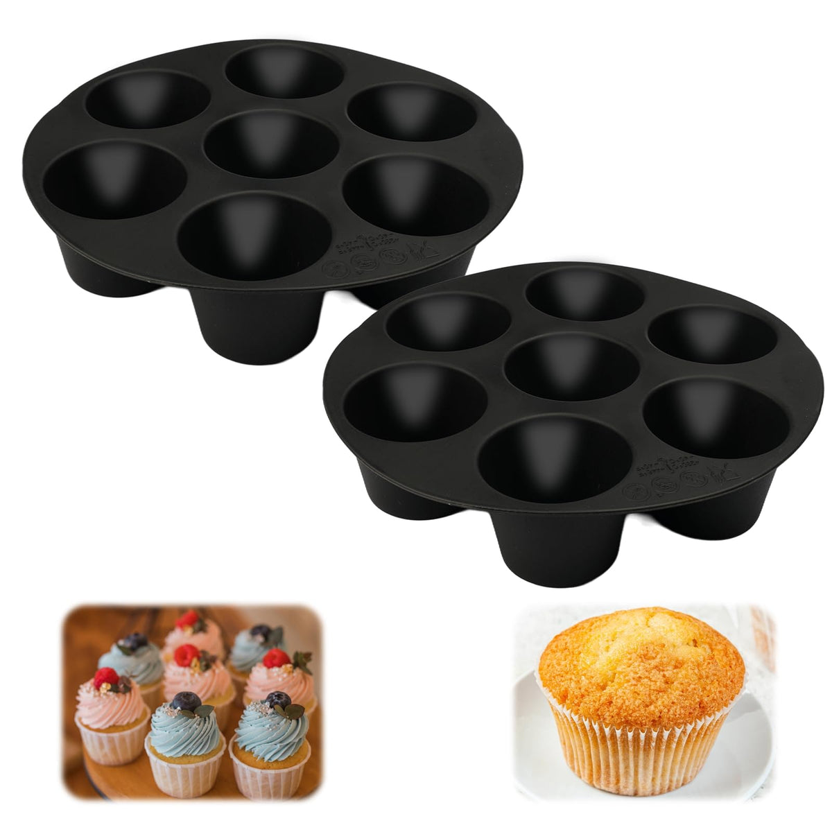 Molde de silicona muffins por mayor - Bazar Mayorista
