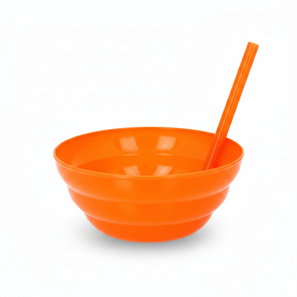 Bowl con sorbete naranja