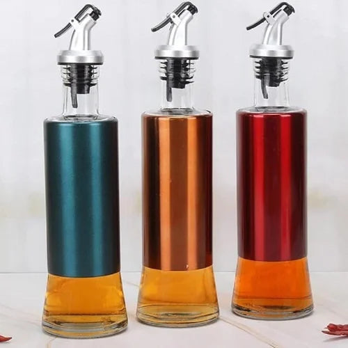 Aceitero con pico vertedor y tapa colores por mayor - Bazar Mayorista