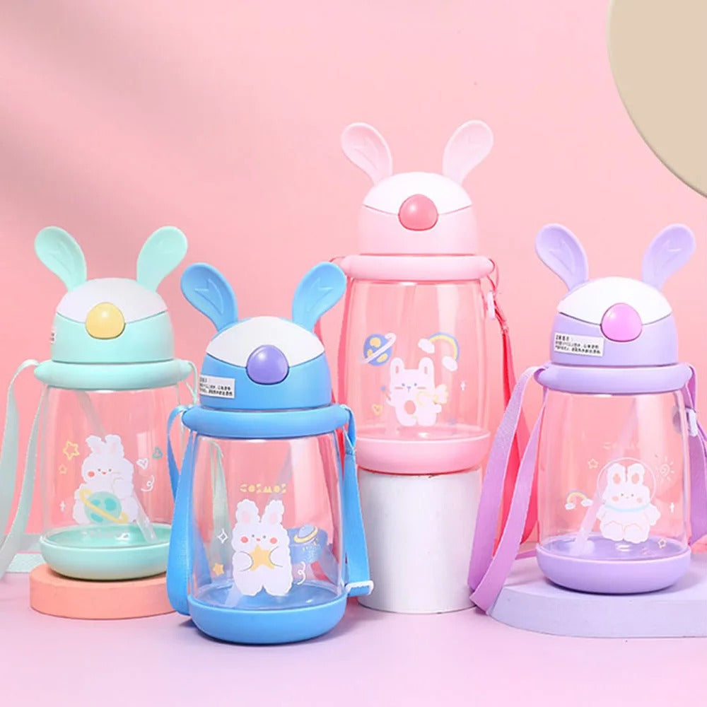Botella infantil c/traba conejo por mayor - Bazar Mayorista