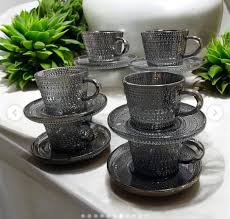 Set tazas cafe point grey por mayor - Bazar Mayorista