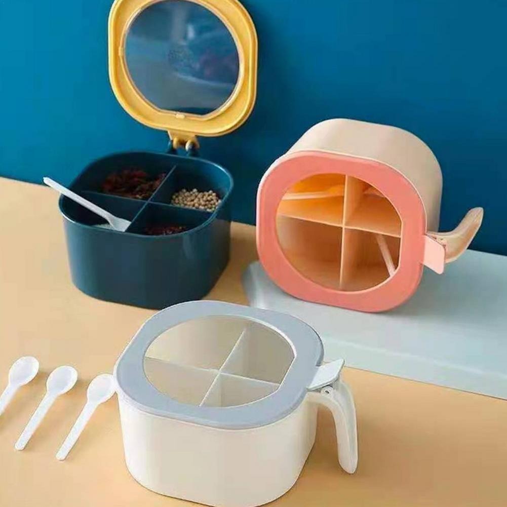 Especiero 4 en 1 con cuchara por mayor - Bazar Mayorista