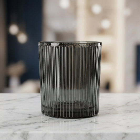 Set x6 vasos Whisky Rayado grey por mayor - Bazar Mayorista