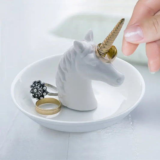 Porta anillos y alhajero unicornio por mayor - Bazar Mayorista