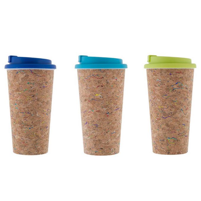 Vaso termico de corcho por mayor - Bazar Mayorista