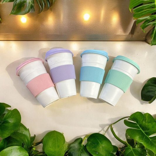 Vaso térmico con tapa y faja de silicona por mayor - Bazar Mayorista