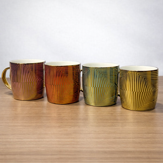 Taza Cromada color Gold por mayor - Bazar Mayorista