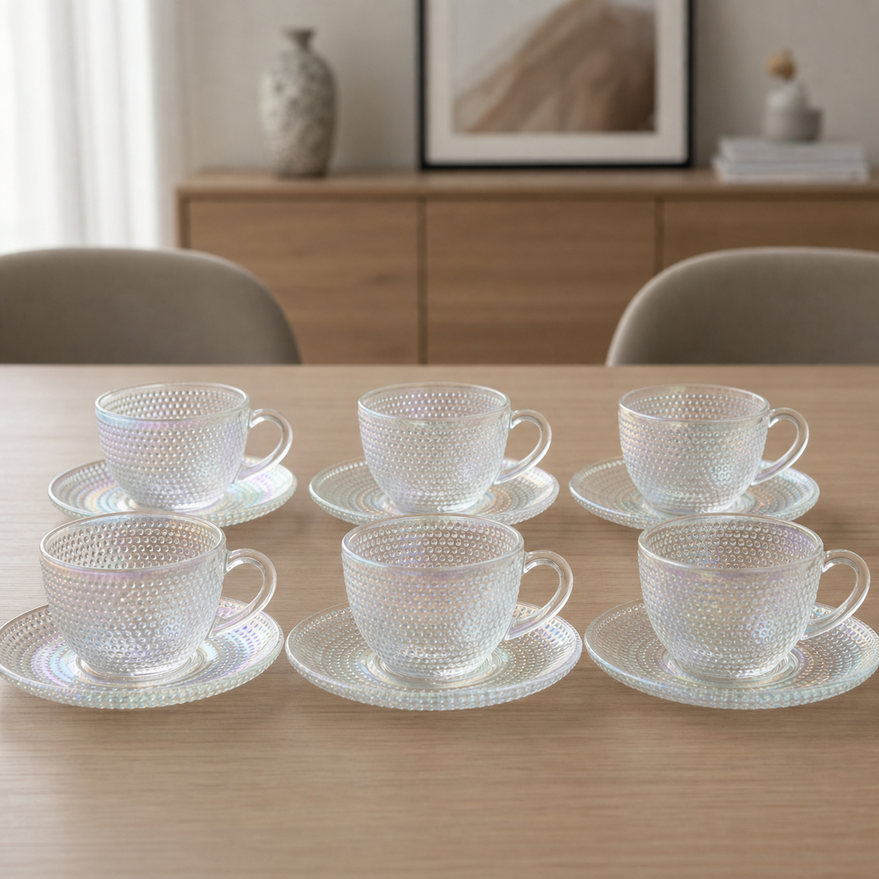 RM42-51 - Set x 6 tazas café Dot tornasol