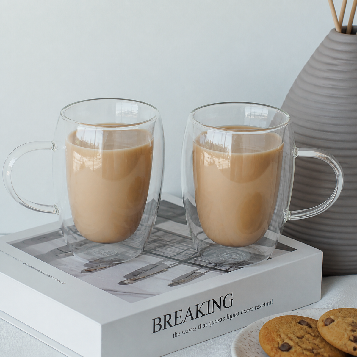 RM46-22 - Set 2 tazas doble vidrio Latte