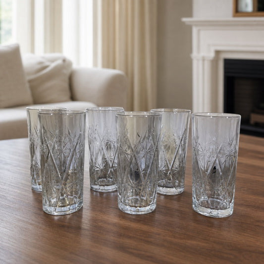 Set x6 Vasos largos Estrella Colorfull