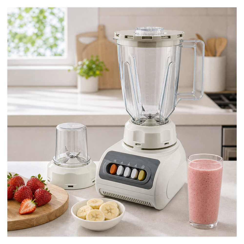 AW-500 Licuadora Amwood 1.5 L en cocina lifestyle