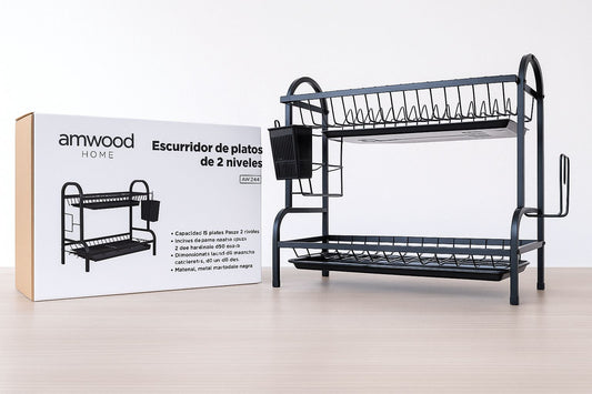 Escuridor de platos 2 niveles por mayor - Bazar Mayorista