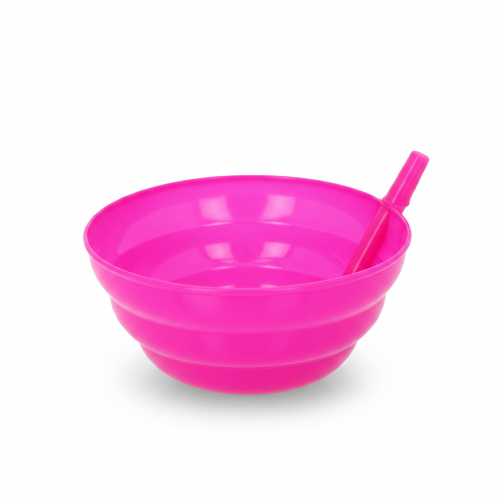 Bowl con sorbete rosa