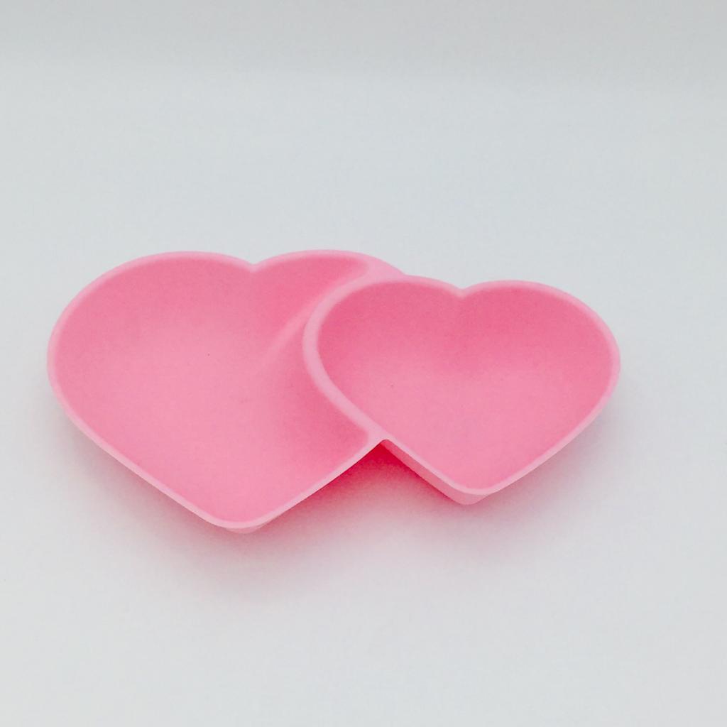 Platito doble corazon por mayor - Bazar Mayorista