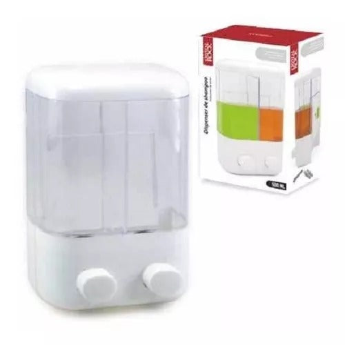Dispenser doble de pared por mayor - Bazar Mayorista