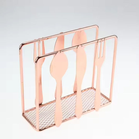 Porta servilletas cubiertos rose por mayor - Bazar Mayorista