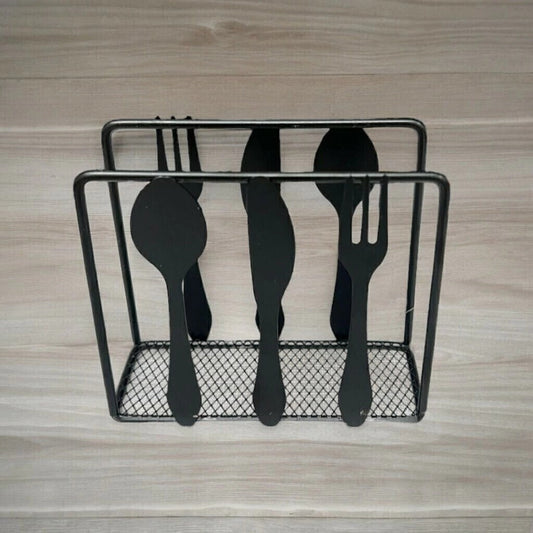 Porta servilletas cubiertos black por mayor - Bazar Mayorista