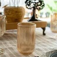 Vaso largo line gold por mayor - Bazar Mayorista