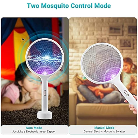 Raqueta mata mosquitos con base por mayor - Bazar Mayorista