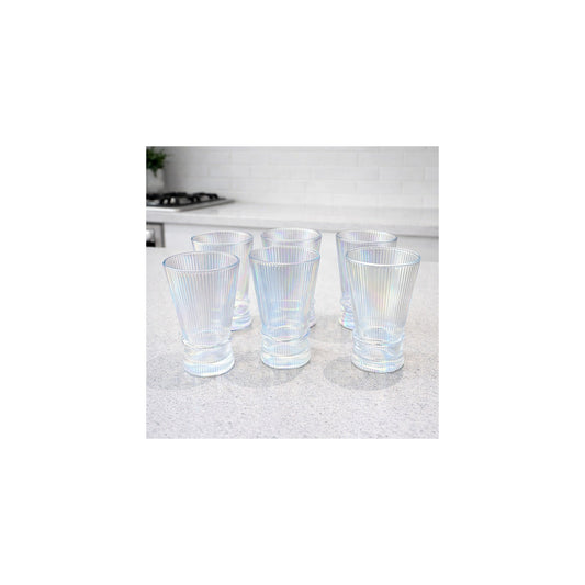 Set x 6 vasos Altos White Corner Tornasol por mayor - Bazar Mayorista HD