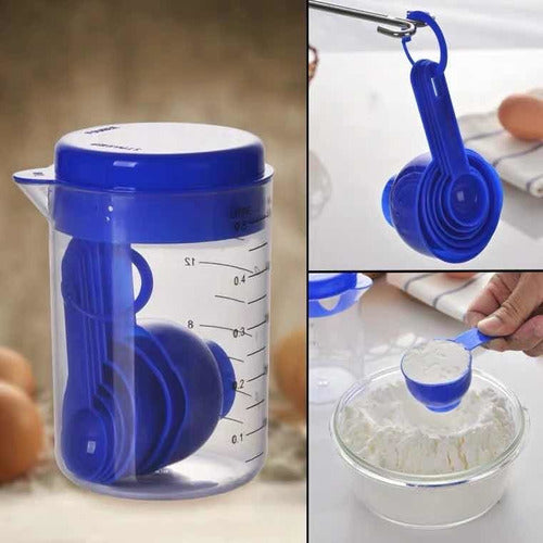 Cucharas medidoras con frasco contenedor por mayor - Bazar Mayorista